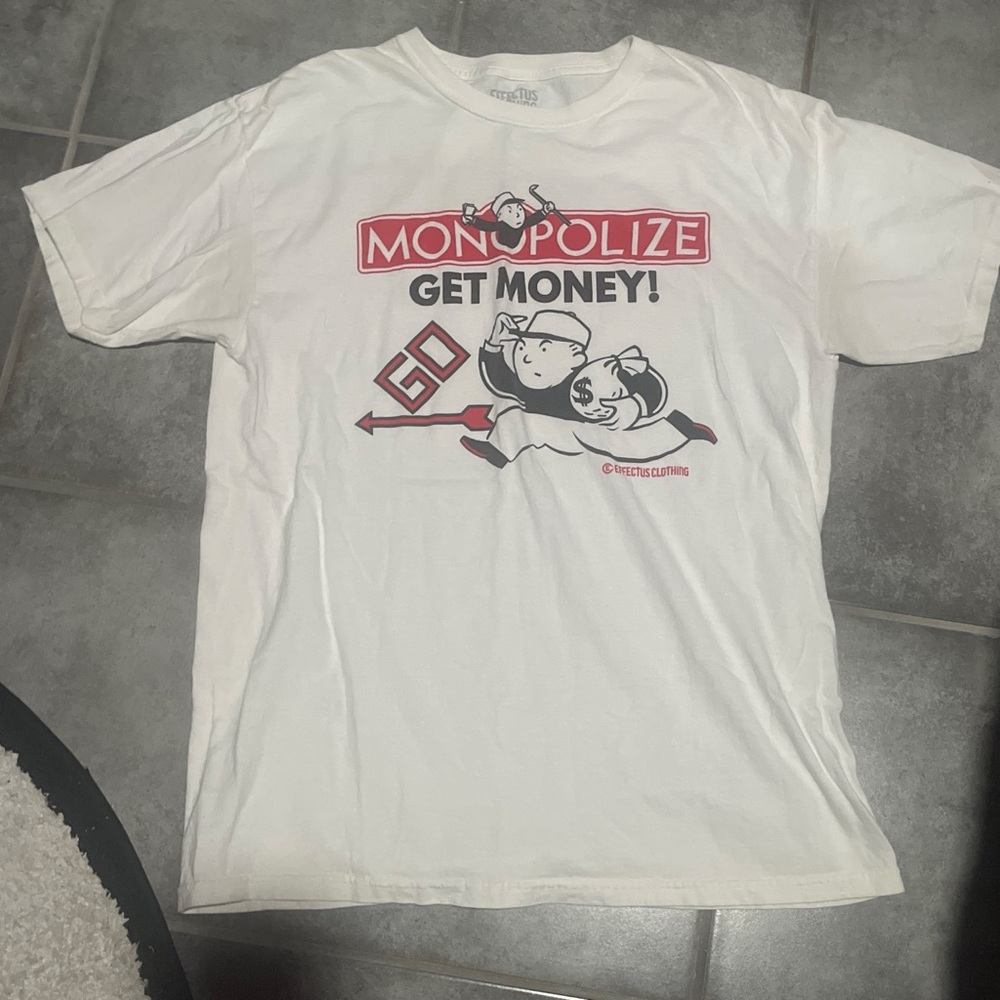 Monopolize Graphic Tee - White